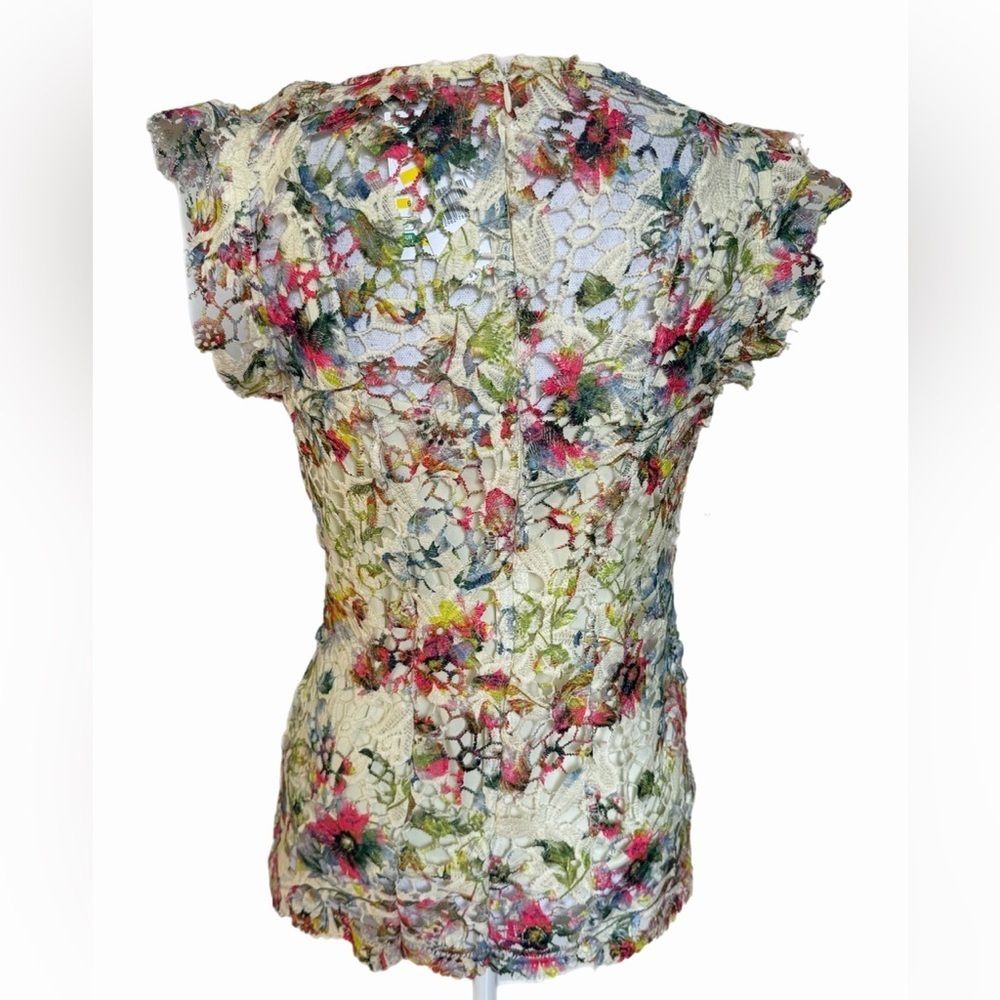 Vintage America Blues Womens Medium Floral Crochet Lace Top Cami NWT - Picture 5 of 8